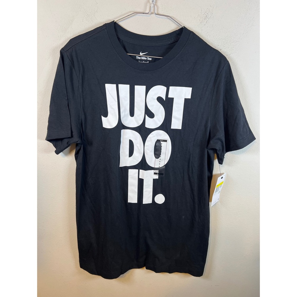 Nike Mens T-Shirt Just Do It Graphic Black Small NWT